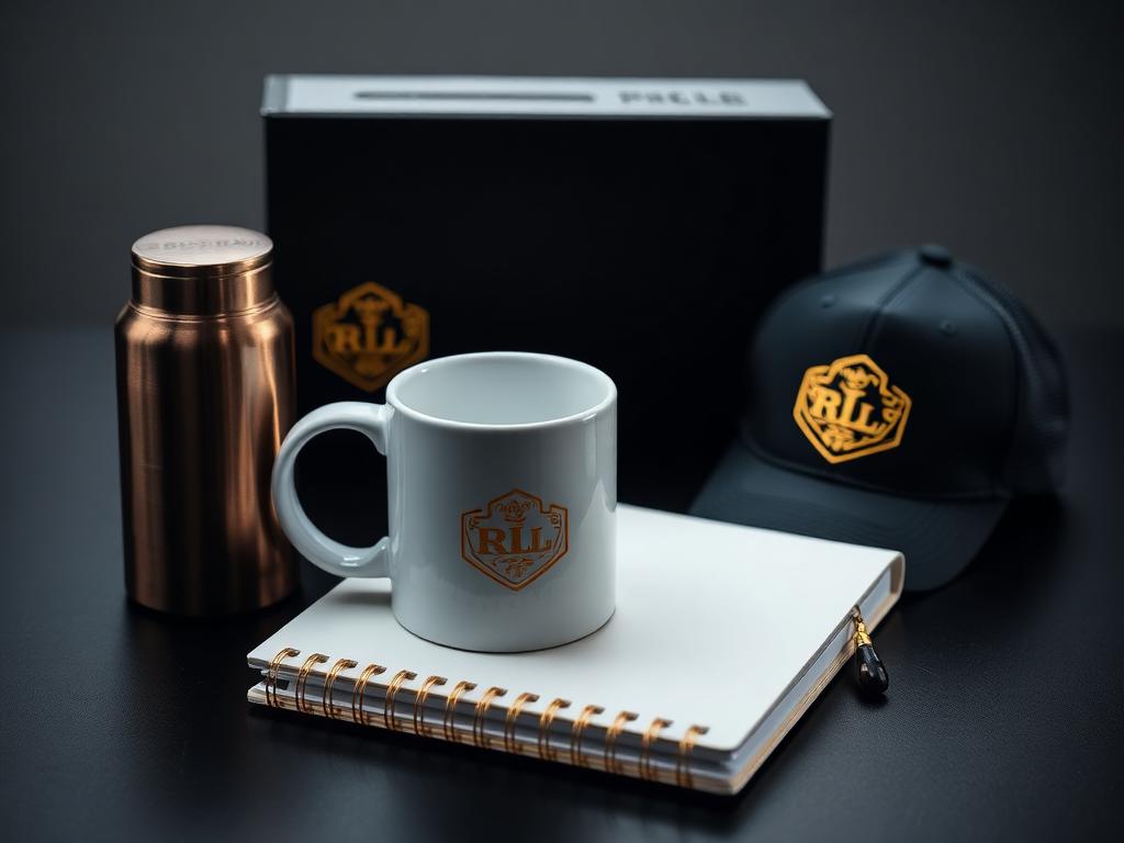 Kit de Brindes Corporativos produzido para Grupo RLL