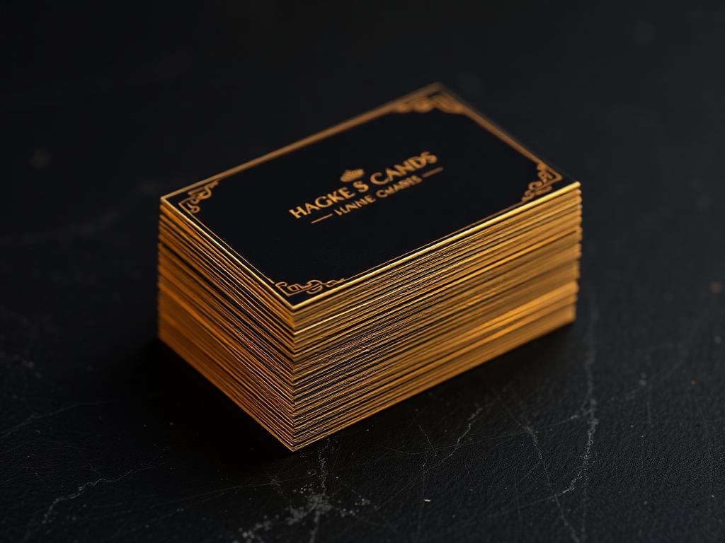 Cartões Black & Gold produzido para Studio Aurum