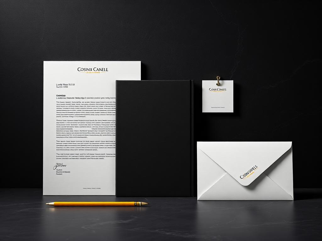 Kit Papelaria Executiva produzido para Consultoria Canelle